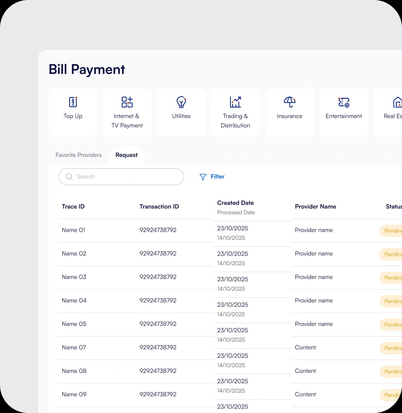 Bill Payments