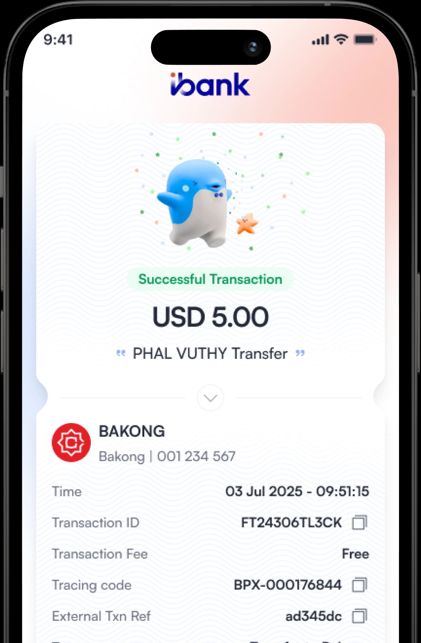 Transfer Successfully!