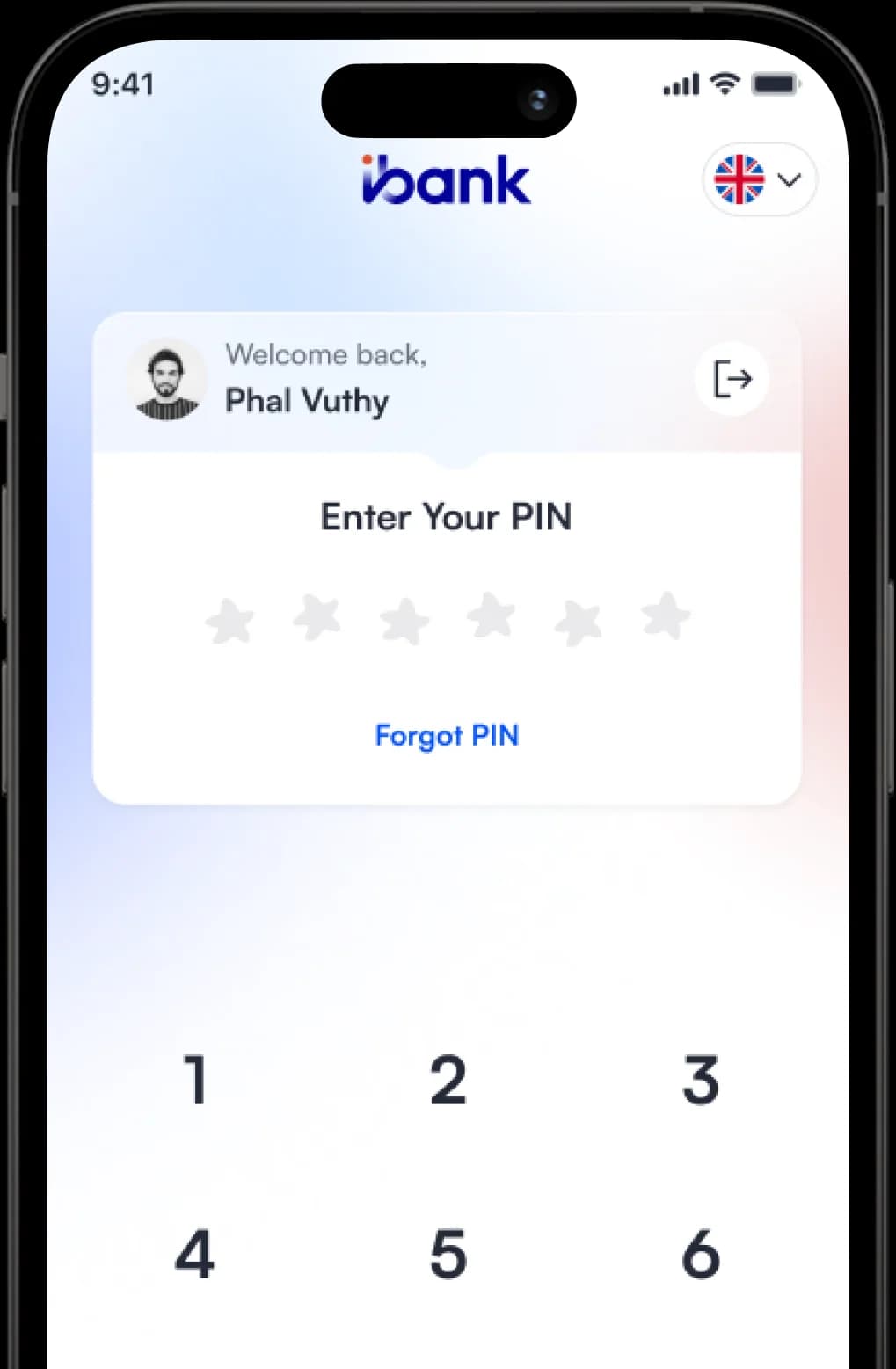 Login iBank KH Mobile App