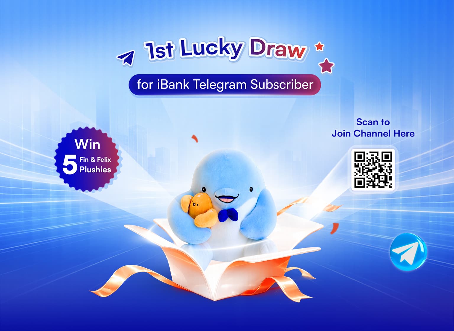 Join Our 1st Exclusive Lucky Draw for iBank Telegram Channel Subscribers